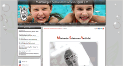 Desktop Screenshot of marburgerschwimmverein.de